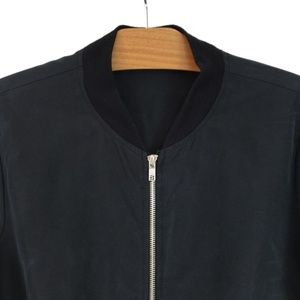 American Apparel Amelia Bomber Jacket Black Med